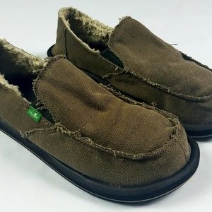 Sanuk mens size 10 sidewalk surfers loafers